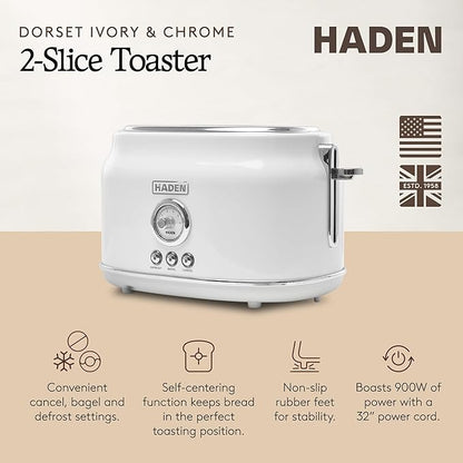 Haden Dorset 2 Slice Extra Wide Slot Toaster - Image 2