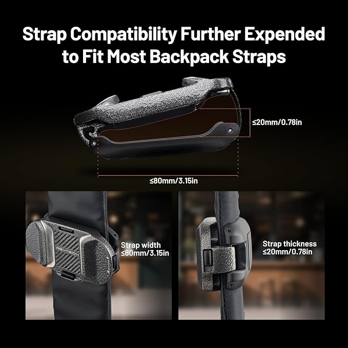 PGYTECH 2025 New Version Beetle Camera Clip V2, Quick Release Camera Backpack - Image 3