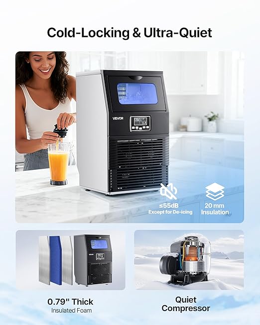 VEVOR Commercial Ice Maker Machine, 80 lbs/24h - Image 5