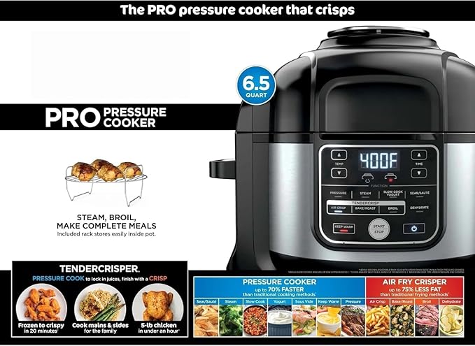 Ninja Foodi 10-in-1 6.5 Quart Pro Pressure Cooker & Air Fryer - Image 4