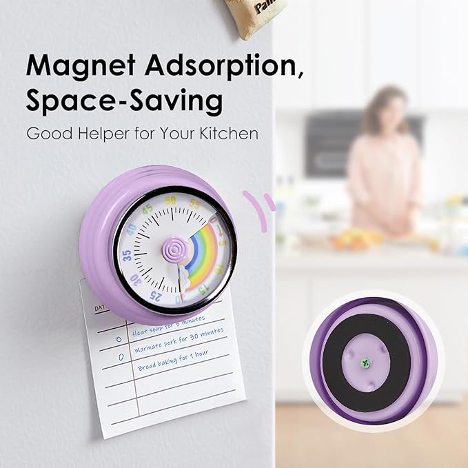Teeloray Visual Timer for Kids Rainbow Kitchen Timer - Image 2