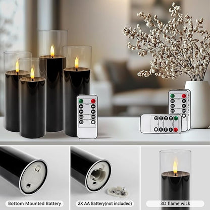 24-Pack Black Flameless LED Candles - Image 4