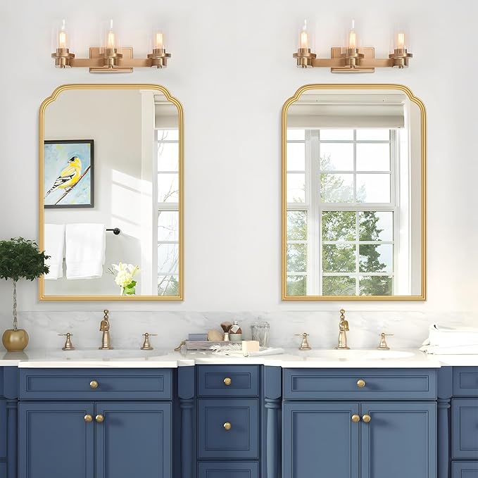 20X30 Inch Gold Bathroom Mirror - Image 2