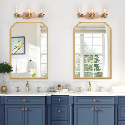 20X30 Inch Gold Bathroom Mirror - Image 2