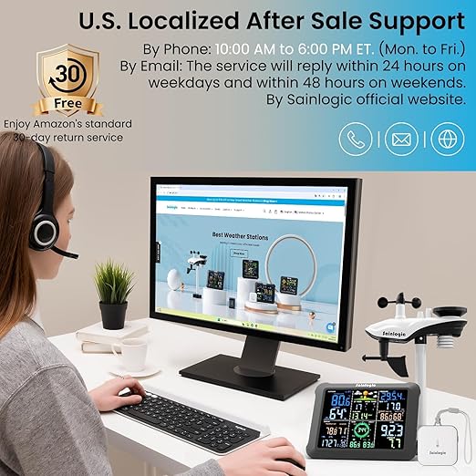 Sainlogic SA9 Plus Smart WiFi Weather Stations Wireless Indoor Outdoor Sensor - Image 9