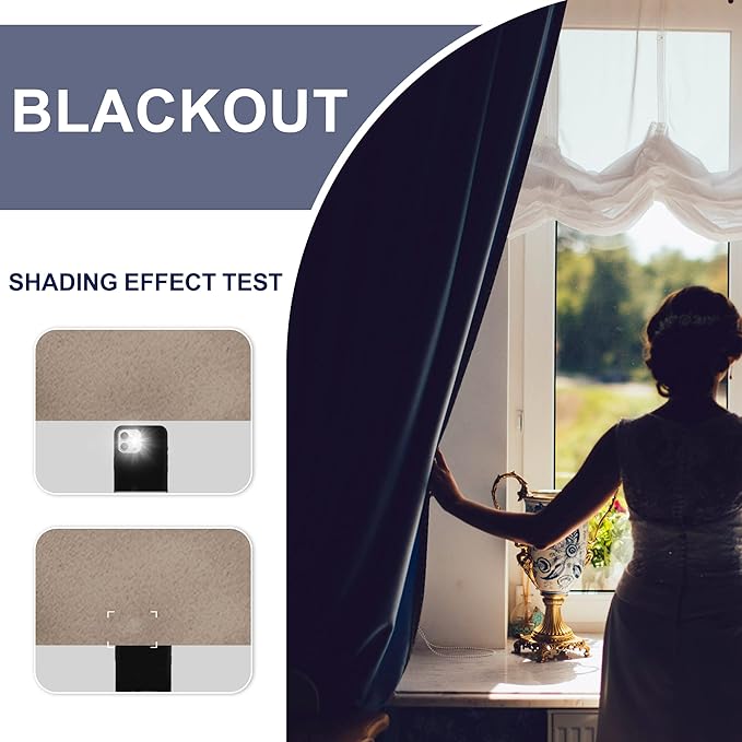 JIUZHEN Blackout Curtains for Bedroom - Image 4