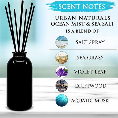 Urban Naturals Ocean Mist & Sea Salt Reed Diffuser Set | Made - Image 2