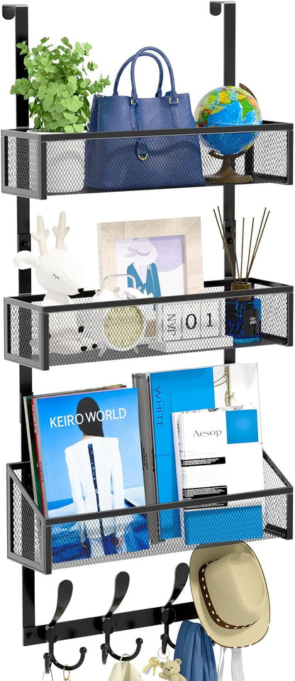 Kaiferty Over The Door Hooks Organizer, Coat Rack Over The Door Storage Hanger by Kaiferty