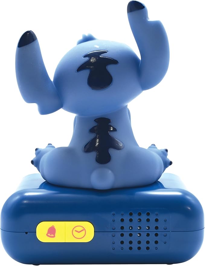 LEXiBOOK, Disney Stitch, Stitch Nightlight Alarm Clock, Sounds and Melodies - Image 2