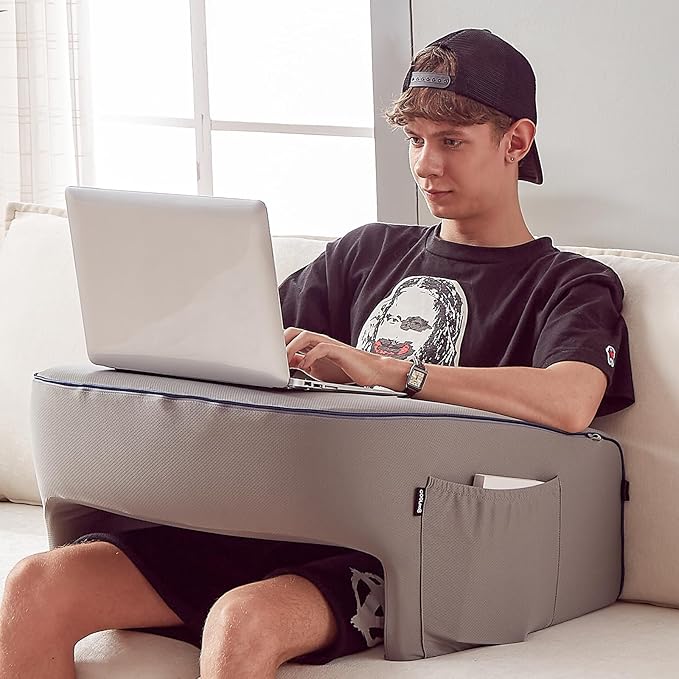 Reading Pillow for Gaming, Extra Large Laptop Pillow for Adult, Memory Foam Lap - Image 8