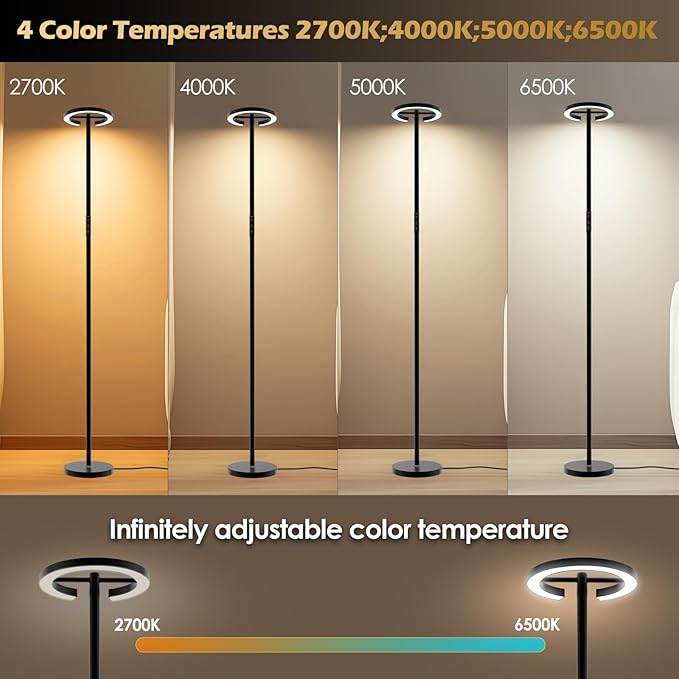 Floor Lamps for Living Room, 24W LED Floor Lamp - Image 2