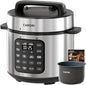 Electric Pressure Cooker 6 Quart Silver, Non-stick Pot, 9-in-1 Instant Pot by CARORI