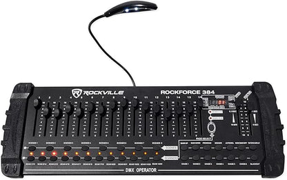 Rockville ROCKFORCE 384 Channel DMX Light/Fog Lighting Controller, MIDI Control by Rockville