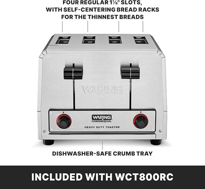 Waring Commercial WCT800RC 4-Slice Heavy Duty Commercial Pop-Up Toaster - Image 5