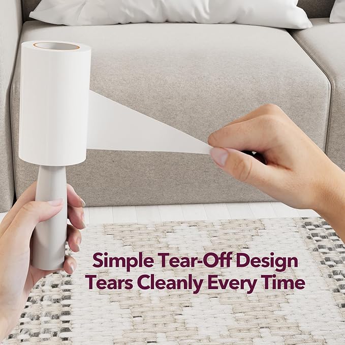 Lint Rollers for Pet Hair Extra Sticky, 550 Sheets Mega Value Set Lint Roller - Image 3