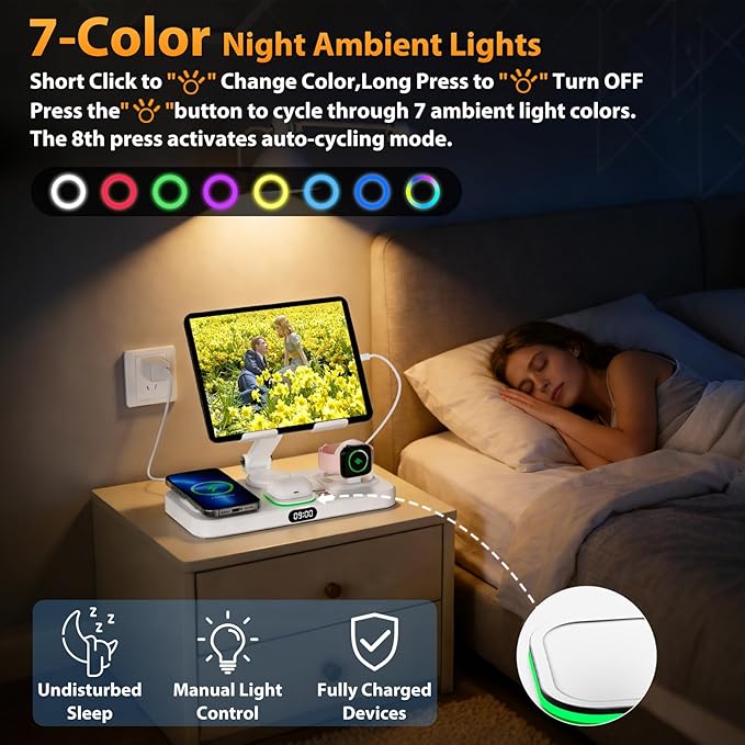 30W Charging Station for Apple Products, Foldable Wireless Charger - Image 4