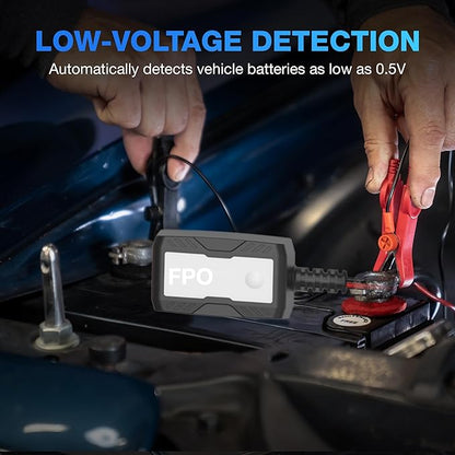 Type S 1A Smart Battery Charger & Maintainer, 6V & 12V Fully Automatic Trickle - Image 3