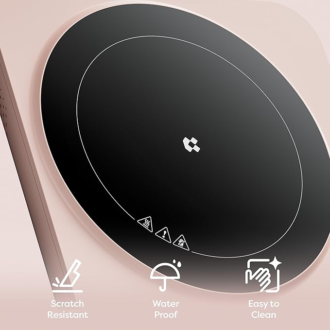 CIARRA CATIH1A-P Portable Induction Cooktop, Slim Single Electric Countertop - Image 2
