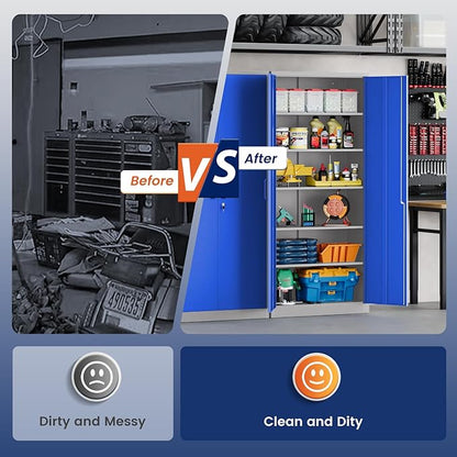 Yizosh Metal Garage Storage Cabinet - Image 9