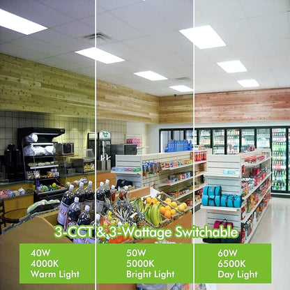 hykolity 2x4 FT LED Flat Panel Troffer Light, CCT Selectable 4000K-5000K-6500K - Image 4