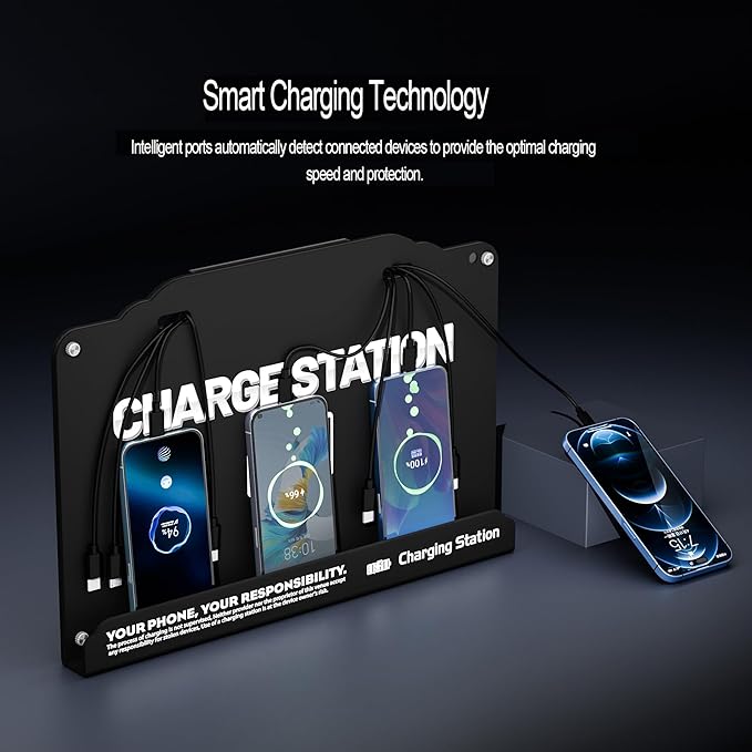 Wall Mounted 8 Port Charging Station - Image 4