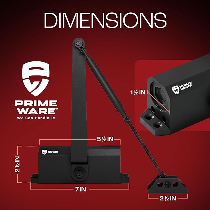 PrimeWare DC-300 Automatic Adjustable Door Closers - Image 7