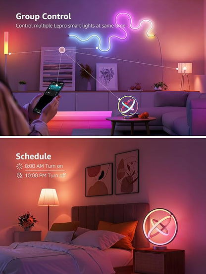 Lepro TB1 AI Smart Table Lamp, RGB+IC Addressable Color Changing Desk Light - Image 7