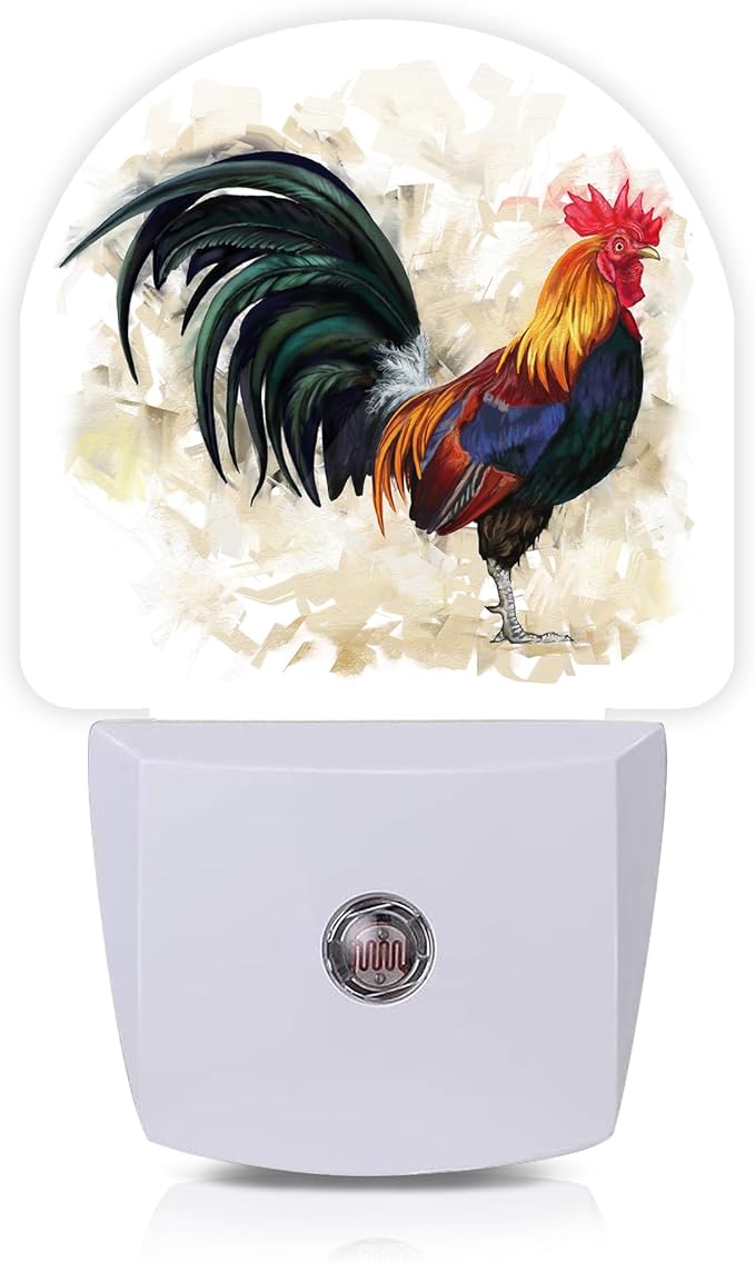Axxitude Roosters Night Lights Plug into Wall by Axxitude
