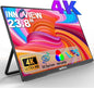 Innoview 23.8” 4K Large Portable Monitor, UHD 100%sRGB IPS Speakers USB-C HDMI by InnoView