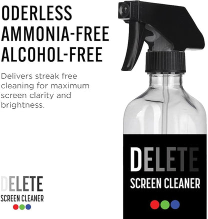 Delete Screen Cleaner 16oz Spray Bottle | Premium Streak-Free, Alcohol & - Image 5