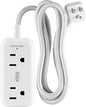 KMC 2-Outlet Mini Surge Protector Power Strip, 1 USB-C & 2 USB-A Ports by KMC