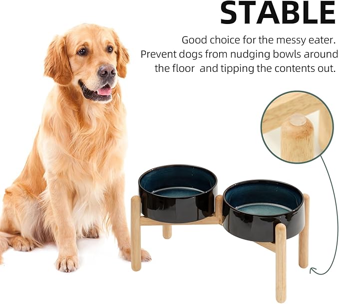 Ceramic 8.2inch Raised Dog Bowl - Image 6
