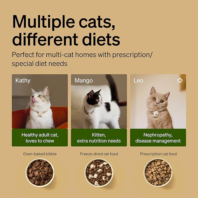 PETLIBRO RFID Multiple Cats Feeder 2 Packs, Tag Activated Exclusive Meals - Image 4