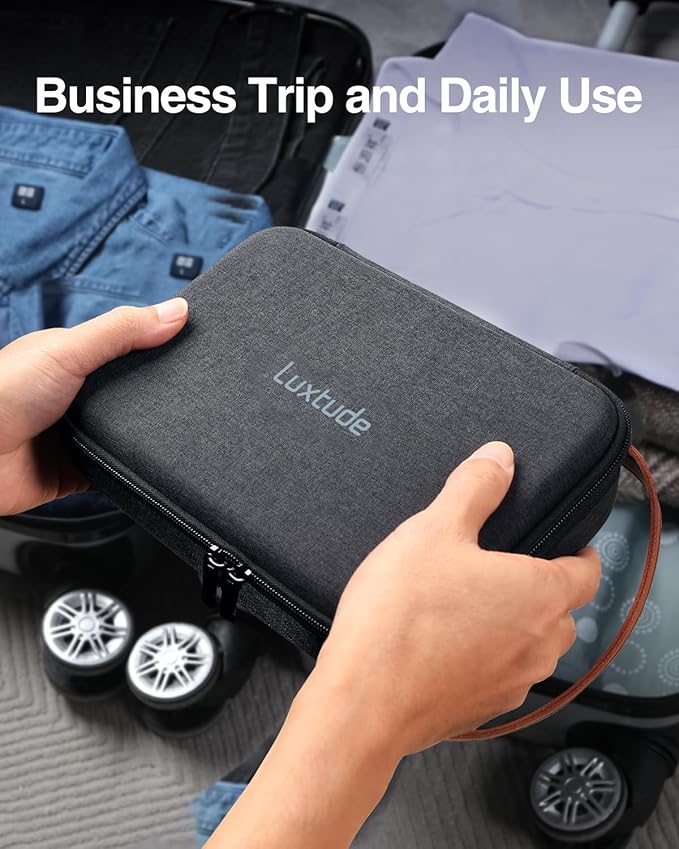 Luxtude Tech Organizer Travel Case, Portable Electronics Organizers, Hard Case - Image 5