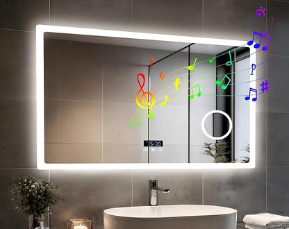 LUVODI Bathroom Mirror LED Lighted: 40x24 inch Rectangle Makeup Vanity by LUVODI