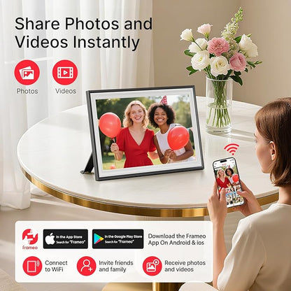 Frameo 10.1" Digital Picture Frame, Smart WiFi Digital Photo Frame - Image 2
