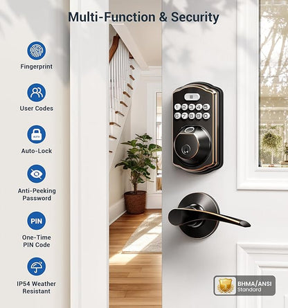 Veise Fingerprint Door Lock - Image 4