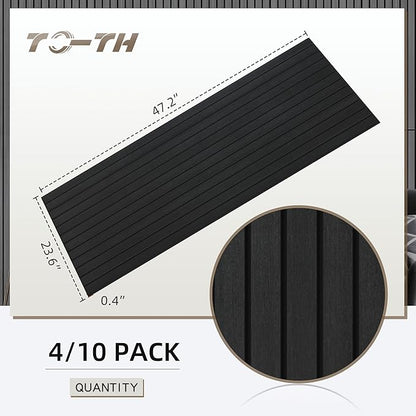 TO-TH Wood-Look Acoustic Wall Panels, 10 Pack 47.2” x 23.6” Sound Panels - Image 5
