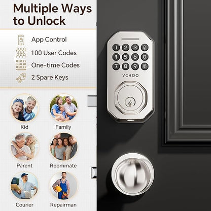 VCHOO Keyless Entry Door Lock Set Smart Locks - Image 3