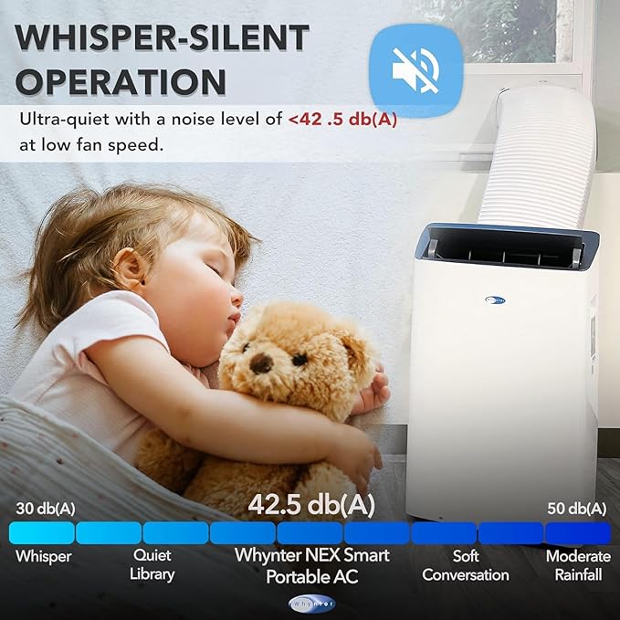 Whynter ARC-1030WN 12000 BTU NEX Inverter Dual Hose Cooling Portable Air - Image 7