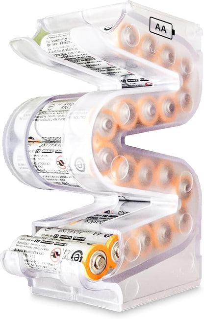 Battery Ladder Organizer Case for AA Batteries by Kalinar