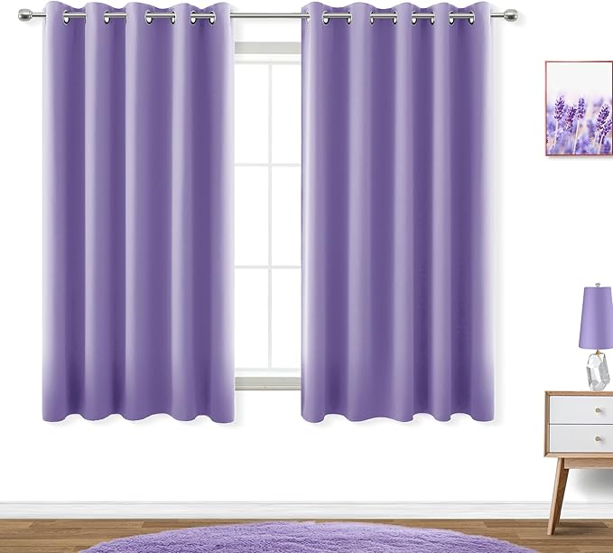 KOUFALL Lavender Purple Curtains by KOUFALL