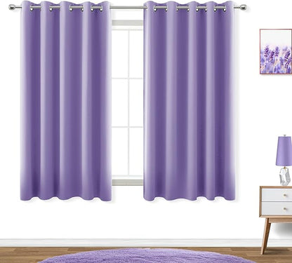 KOUFALL Lavender Purple Curtains by KOUFALL