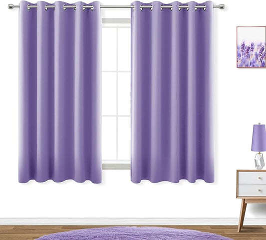 KOUFALL Lavender Purple Curtains by KOUFALL
