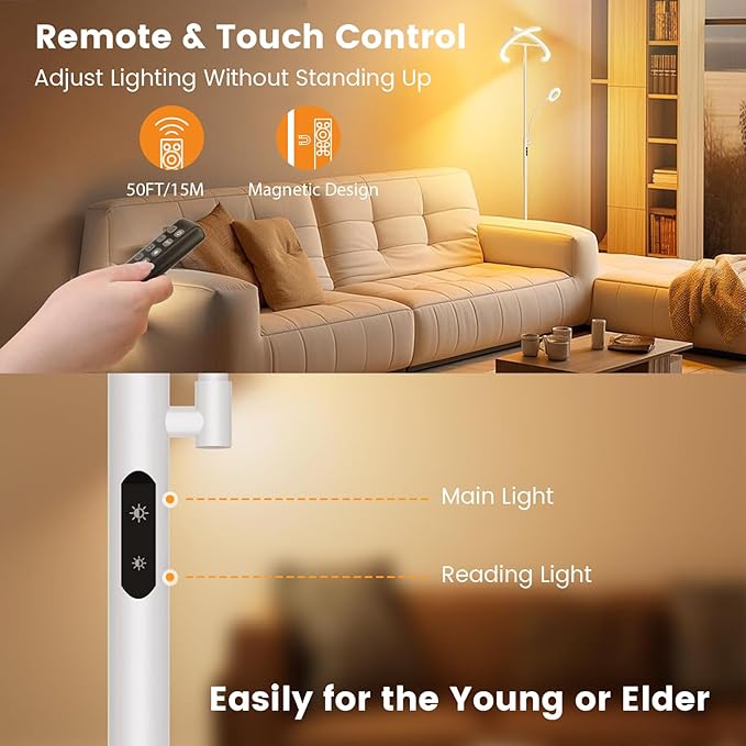 SIBRILLE White LED Floor Lamp - Image 5