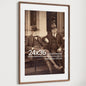 Heimlove 24x36 Picture Frames Natural Walnut,Original Wood Hand Make Crafted Poster Frame with Mat to 20x30 Graduation Picture Display,Family Picture,Wedding Picture,Photo,Document Wall Decoration
