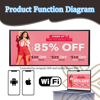 Outdoor Full Color Led Sign WIFI And USB Programmable Led Sign - Image 4