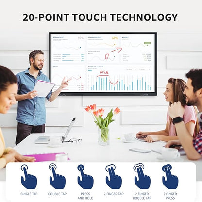 86" Touchscreen Monitor Smart Board, 4K Interactive Presentation Electronic - Image 2