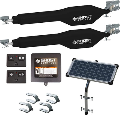Ghost Controls TDS2XP Heavy-Duty Solar Dual Automatic Gate Opener Kit by GhostControls