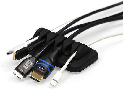 Desktop Cable Organizer, Eco-Friendly Silicone, No Bad Smell, Bundled by ENVISIONED